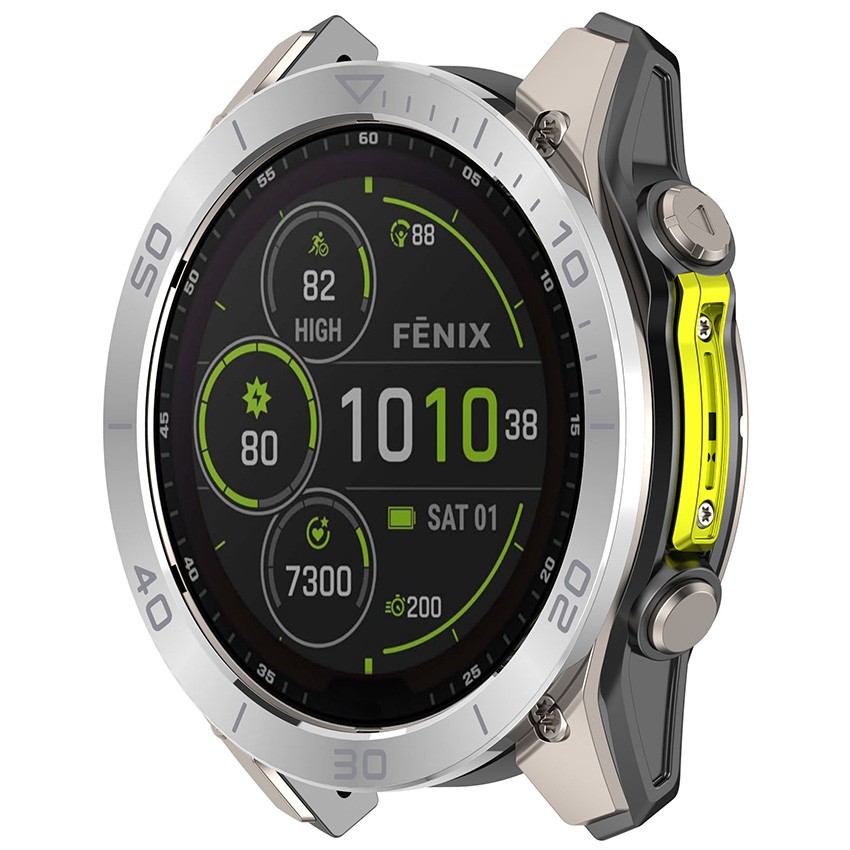 Time Zone Stainless Steel Metal Watch Protector for Garmin Fenix8 AMOLED /SOLAR