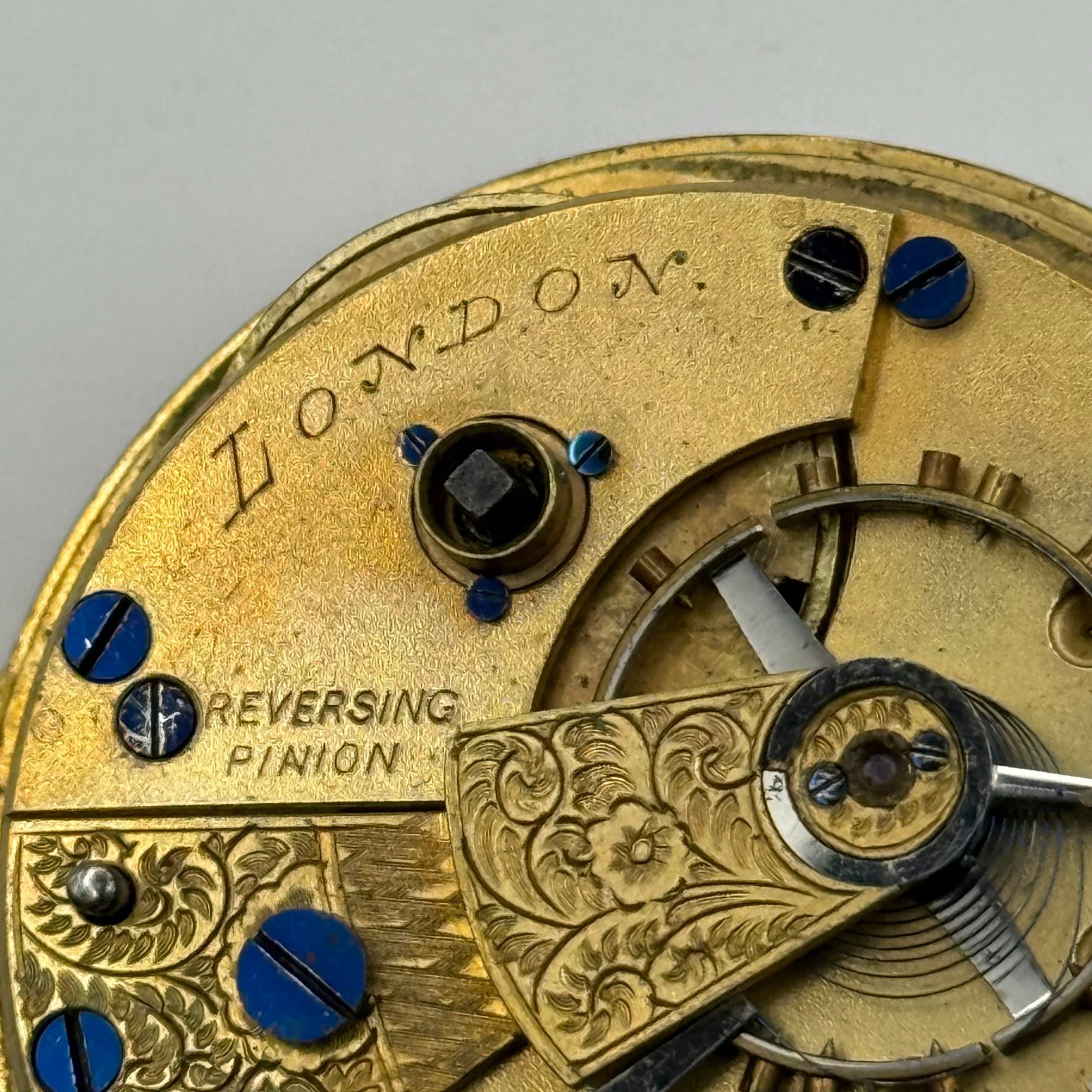 Kendal & Dent London Pocket Watch Movement – English Lever – Parts Repair 44.3mm