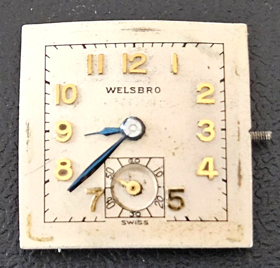 WELSBRO 19.3mm 7J SWISS WATCH MOVEMENT (BALANCE RUNS WITH ROTATION) LOT.125