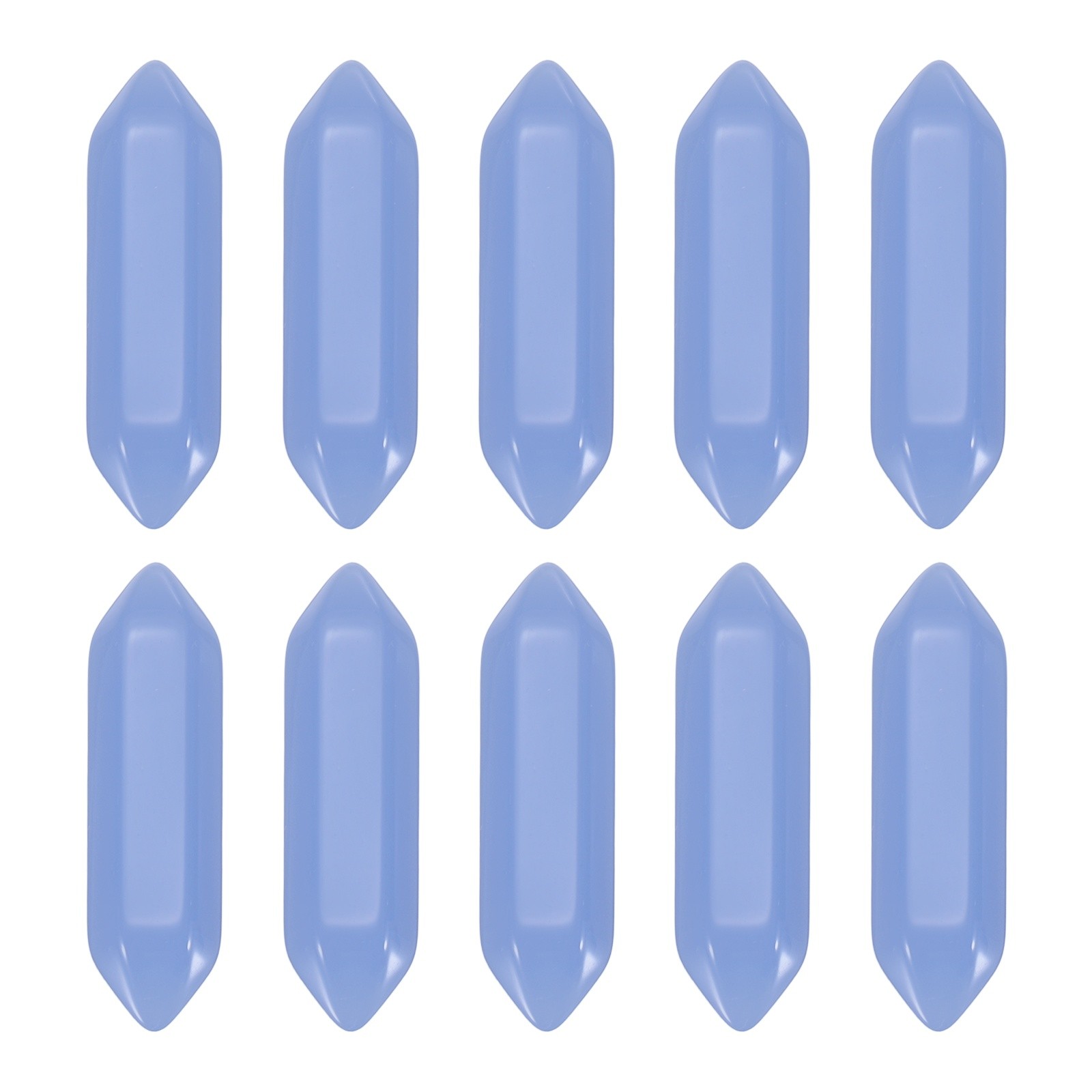 10 Pack Blue Jade Quartz Crystals, Polished Crystals Bulk