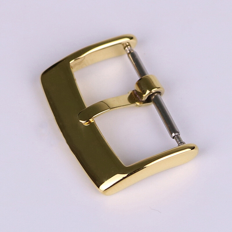 12 14 16 18 20mm Steel Spring bar Pin Buckle For RL Rubber Leather Band Strap