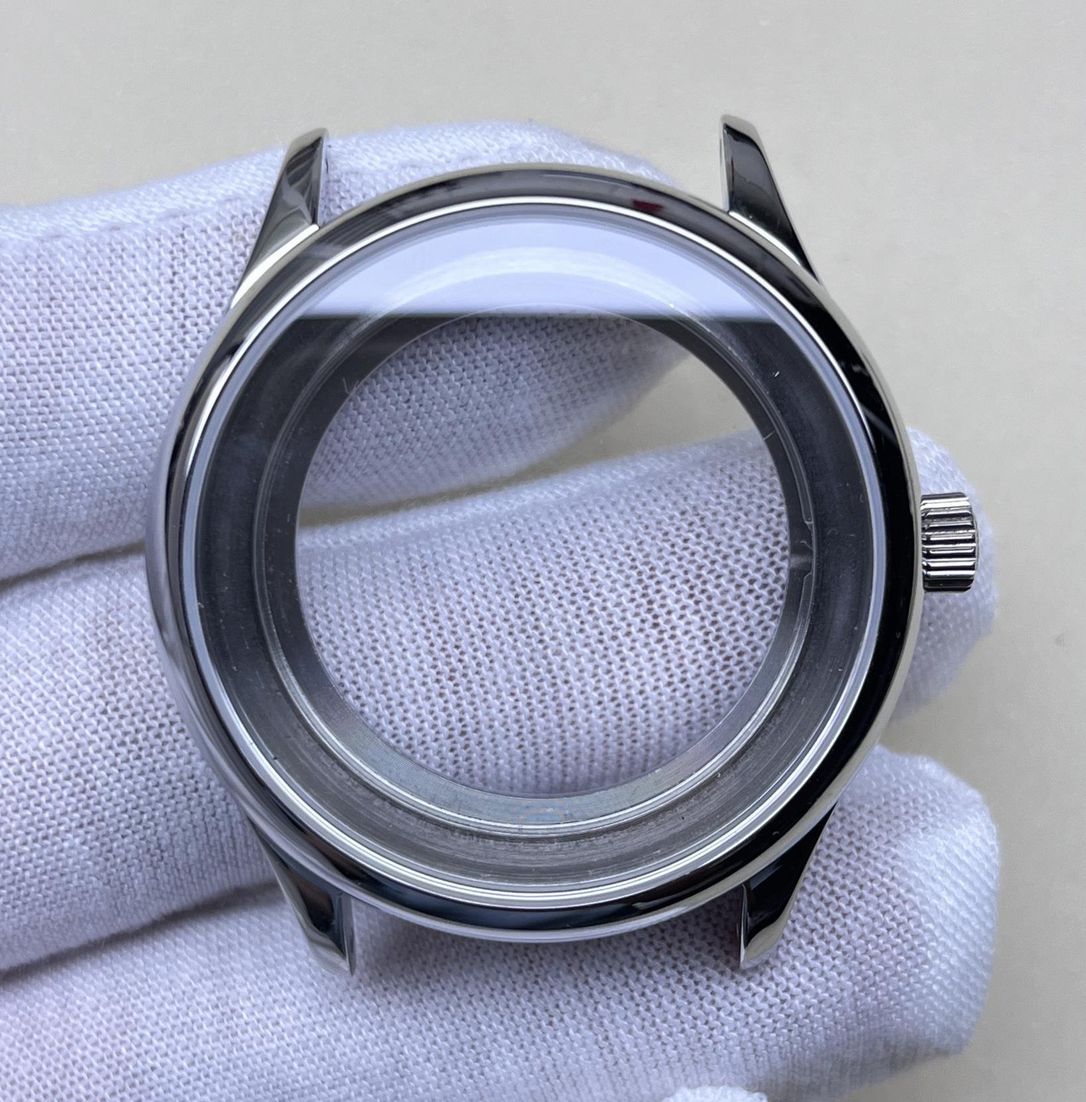 Watch Part 38.5mm Sapphire Crystal Watch Case for 2824 Movement