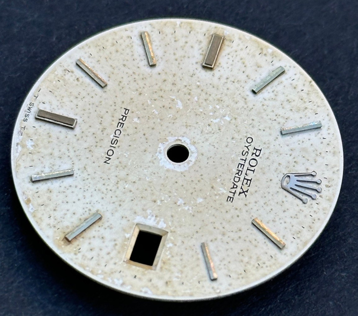 Vintage Rolex Oysterdate Precision Watch Dial For 6694