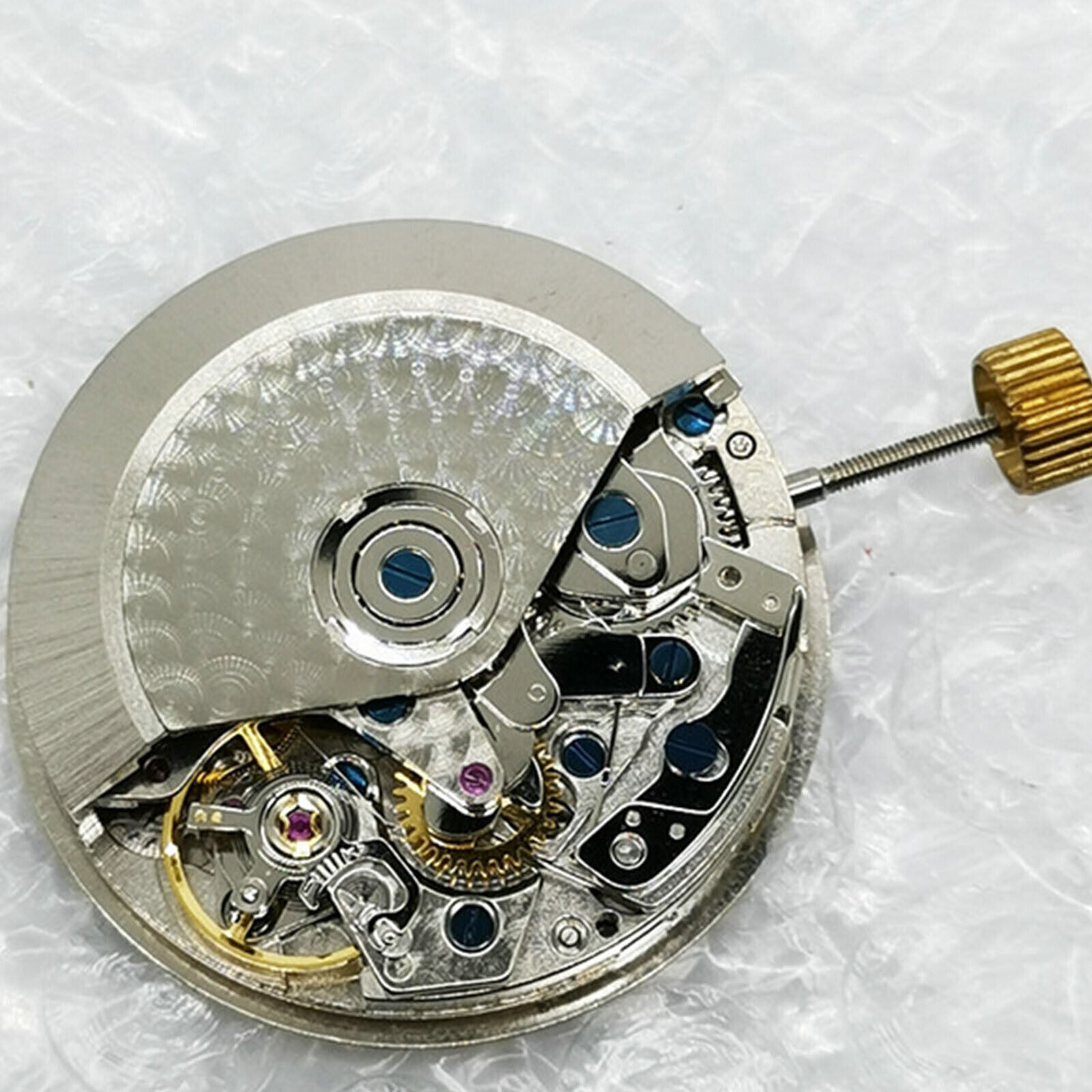 For 7750 Watch Dual Calendar 6Pin Automatic Mechanical Movement white Calendar