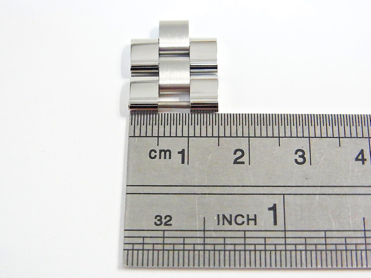 Cartier Roadster Watch 15mm Genuine SS Link Band Bracelet Parts 2pcs set Mint