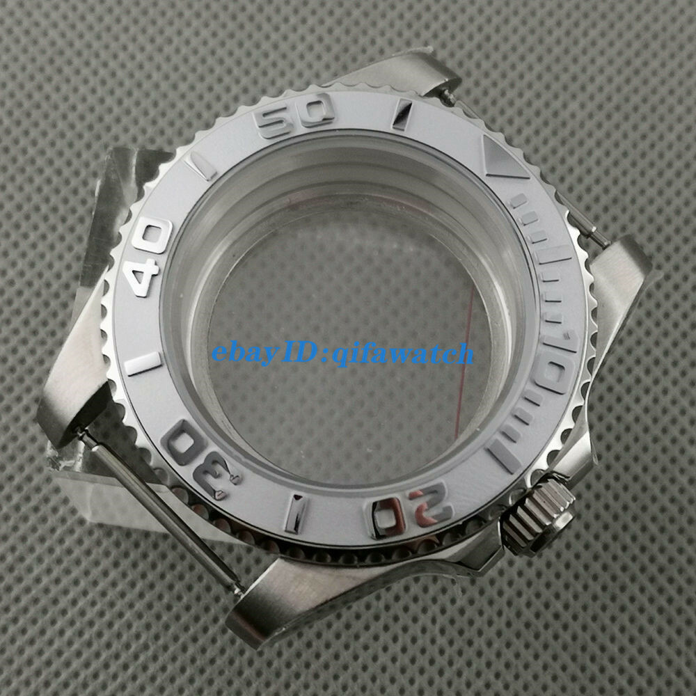 40mm sapphire Watch Case GMT Bezel titanium ceramic Fit NH34 NH35 NH36 Movement