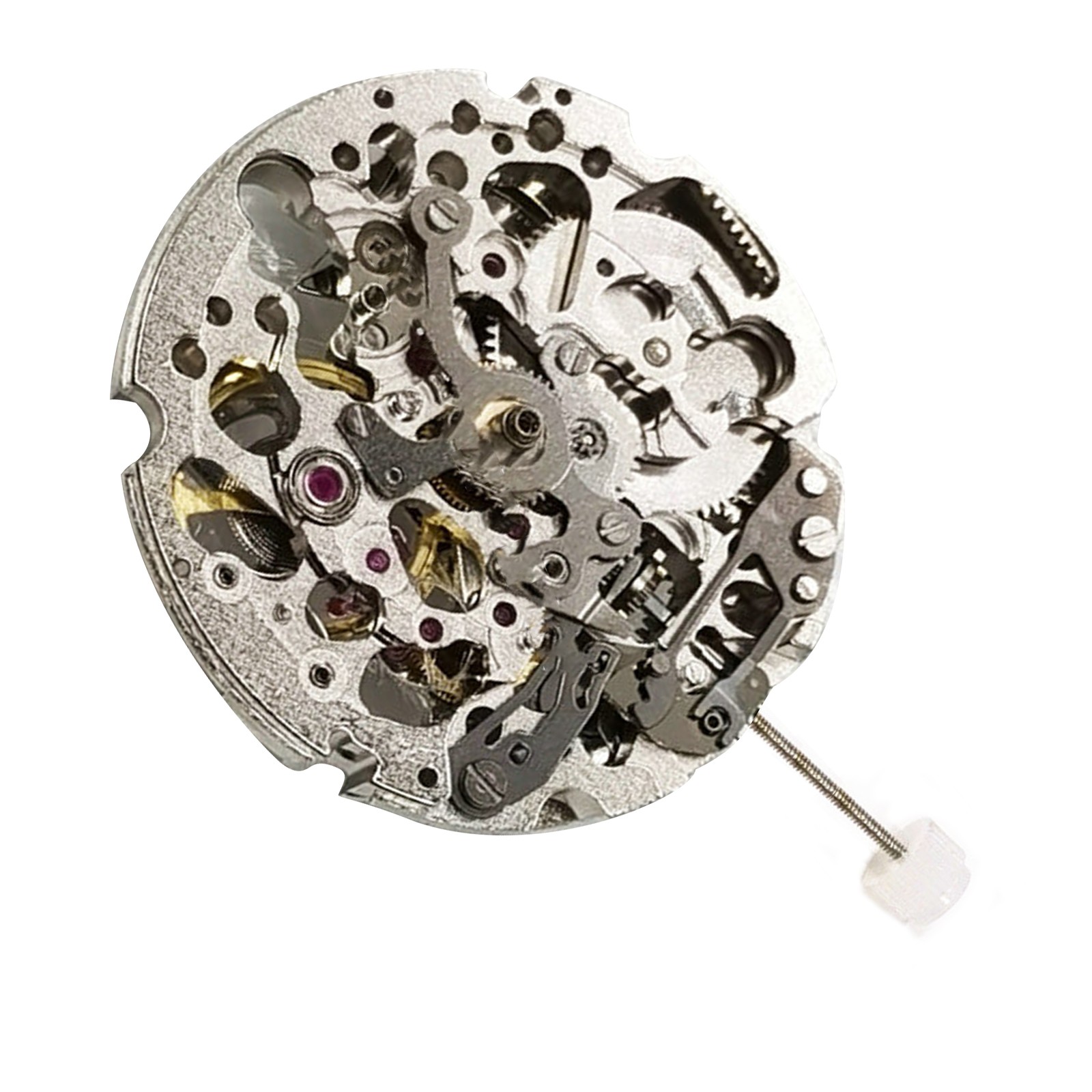 3-Hand Skeleton Automatic Mechanical Watch Movement 21 Jewels For Miyota 8N24