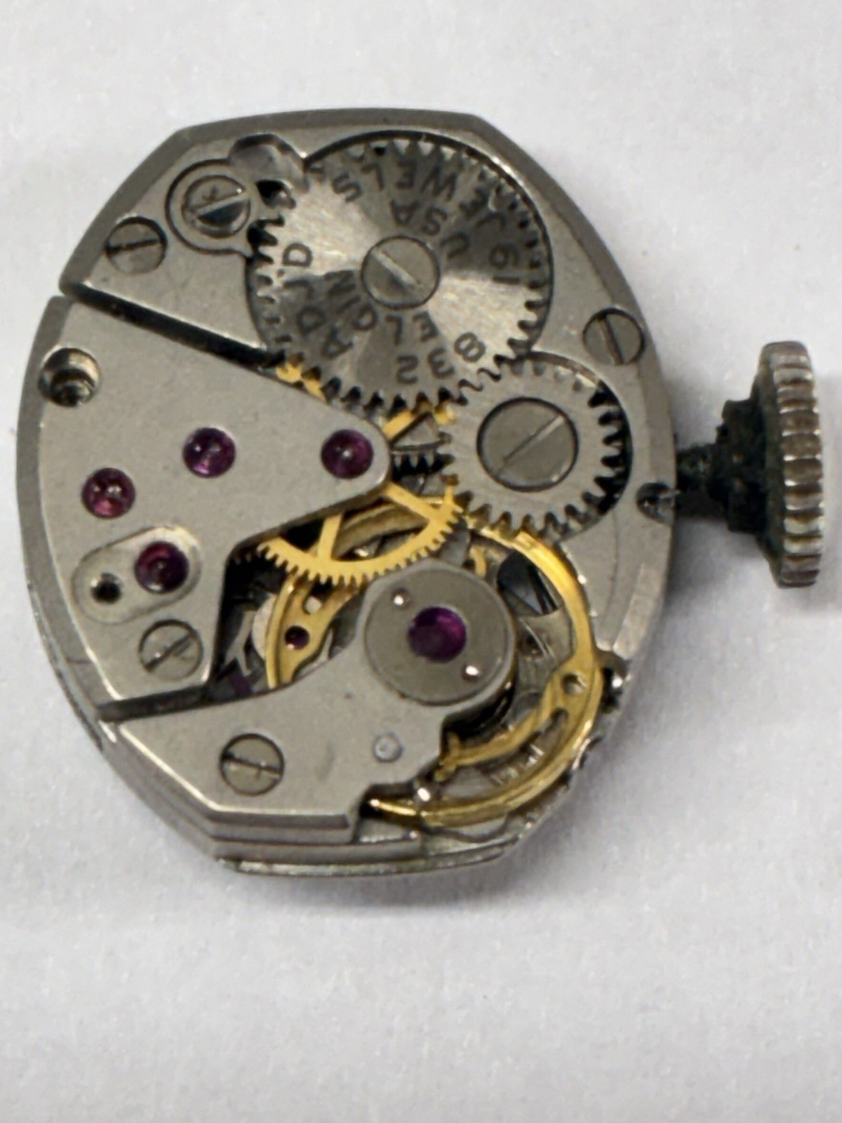 Elgin Swiss 17 Jewels Mechanical Manual Watch Movement Lot – Brass Steel