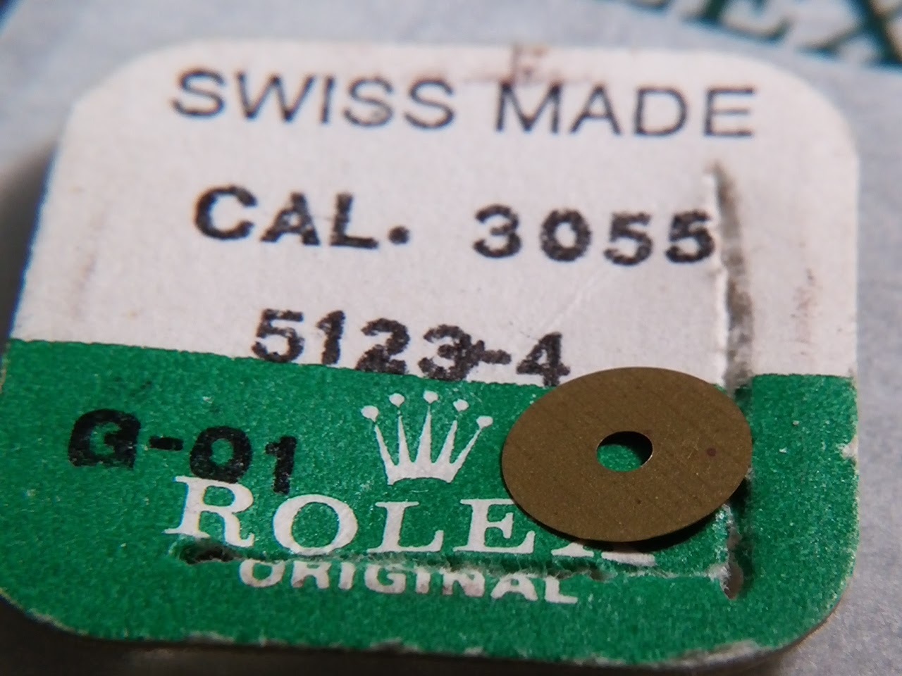 Rolex 3055 5123-4 Hour Wheel Seating, for watch repair/watch parts
