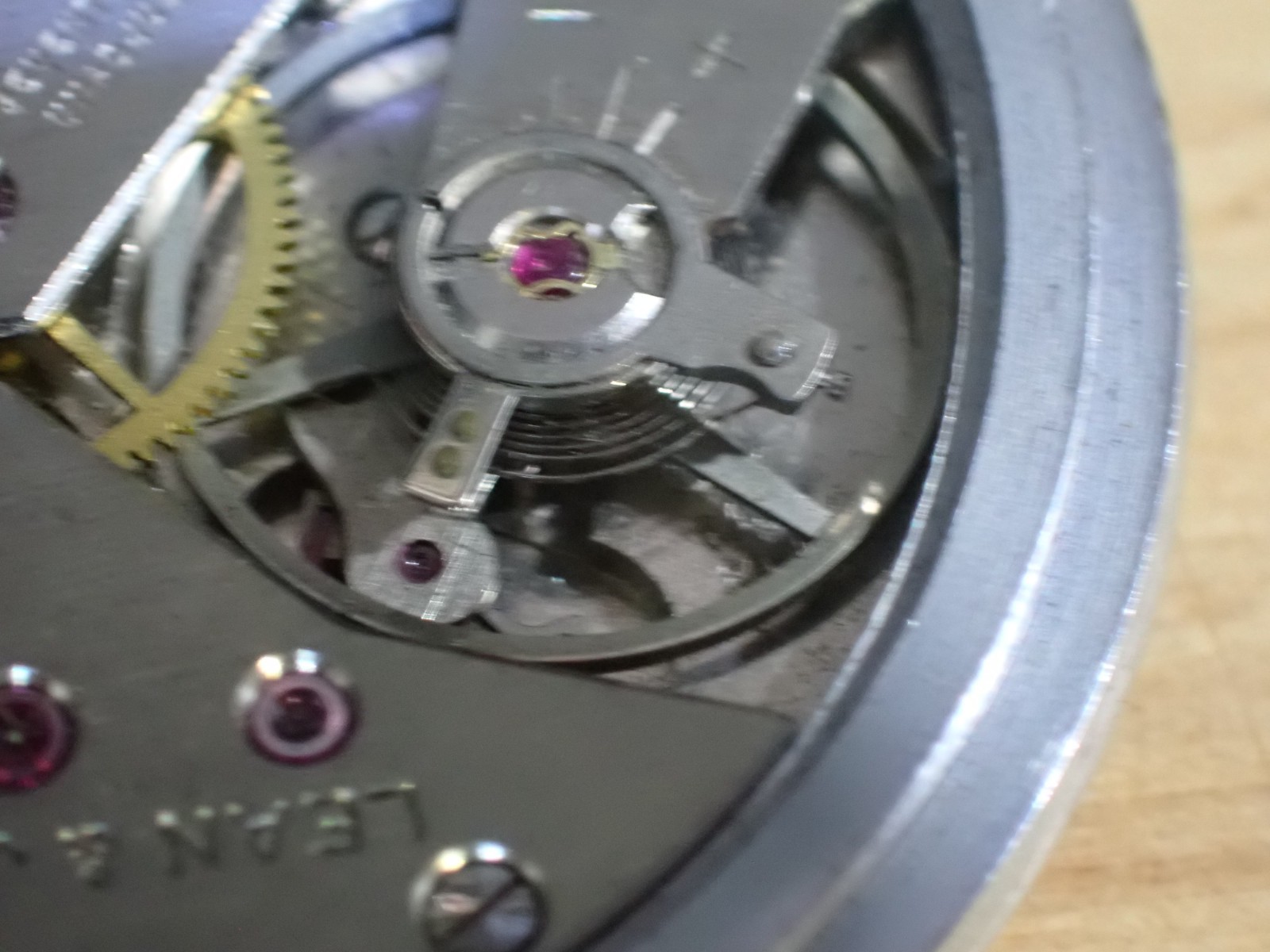 Lean & Jones Camero 17 J Wind Pocket Watch Movement good balance Montgomery Dial