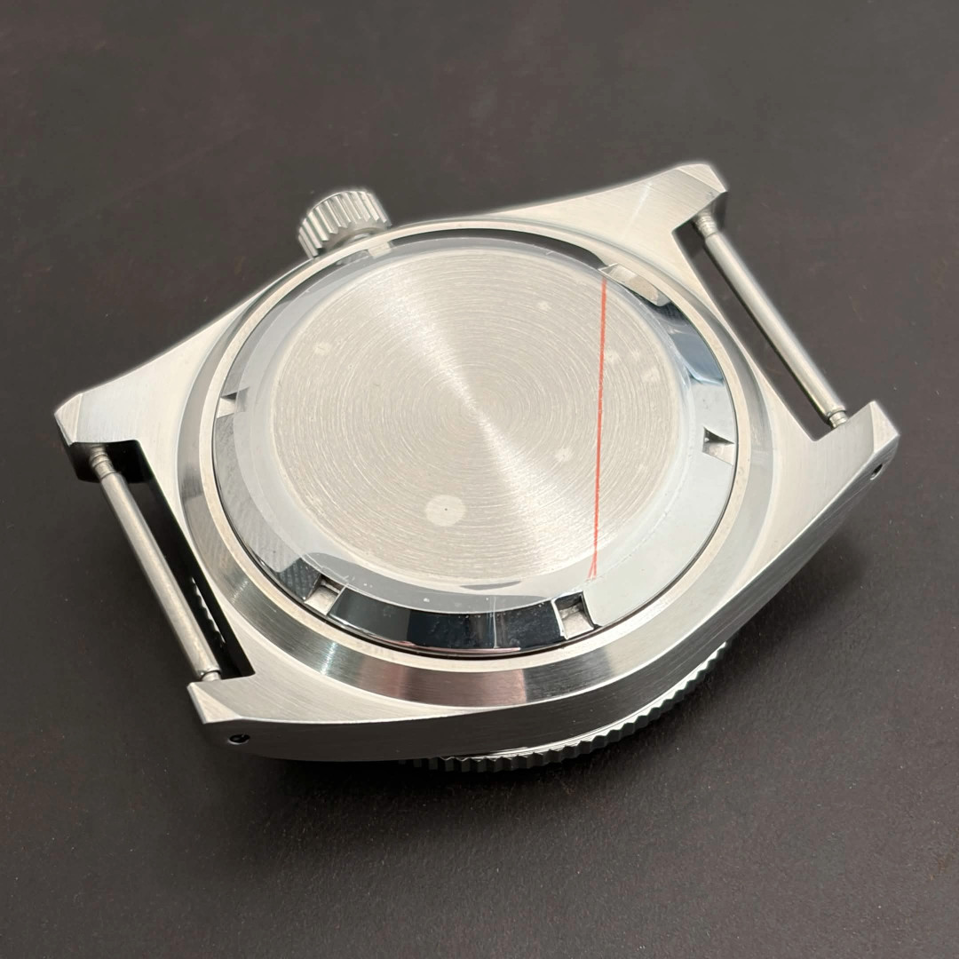 Watch Case 40mm Fit NH34 NH35 NH36 Sapphire Glass Water Resistance Drilled Lugs