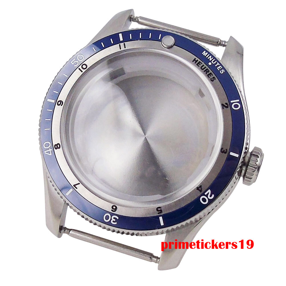 120 Clicks Double Domed Sapphire 20bar 40mm Watch Case Bracelet Fit NH35 PT5000