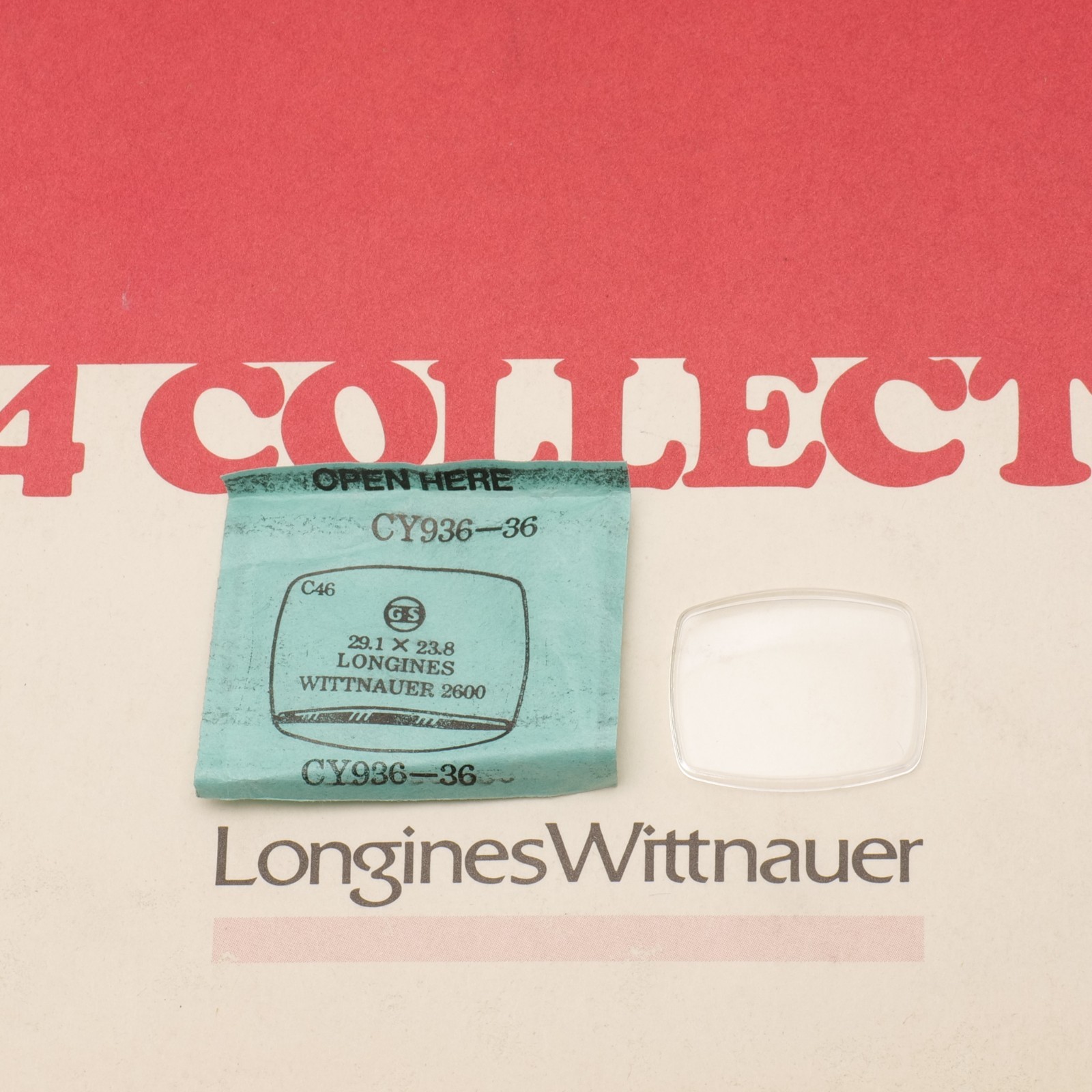Longines Wittnauer 729X Watch Crystal Part 23.6 x 28.8mm Watchmakers (G17D23)