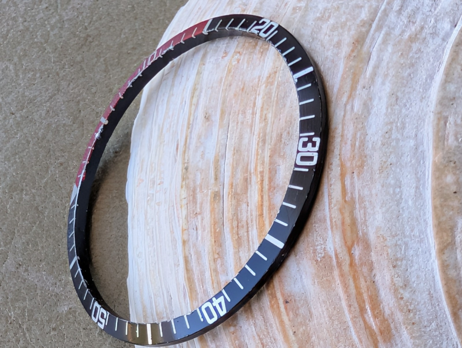 Vintage Bulova Caravelle Set-O-Matic Diver BEZEL INSERT FOR N538 & Q110 CASES