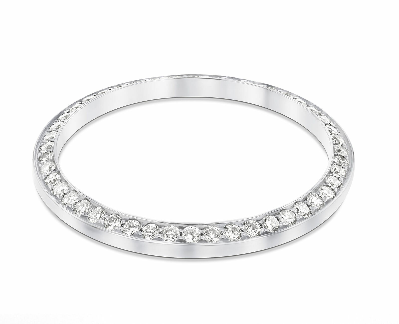 MIDSIZE 1CT BEAD NATURAL DIAMOND BEZEL 18KW ROLEX 178240 178274 178344 178384