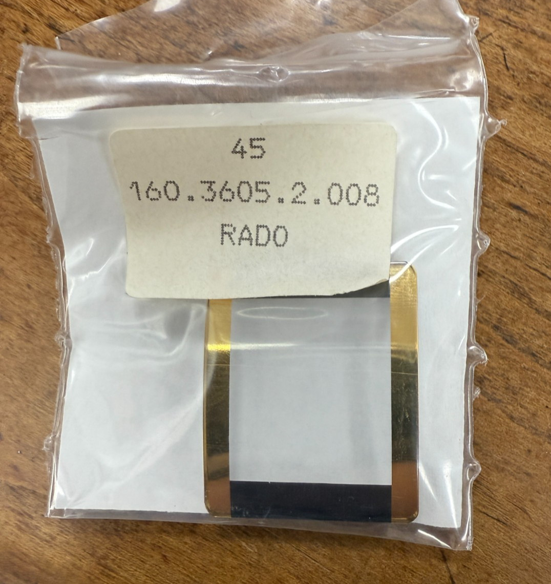 Genuine New Rado Crystal Black & Gold 38.5x24mm 160.3605.2.008