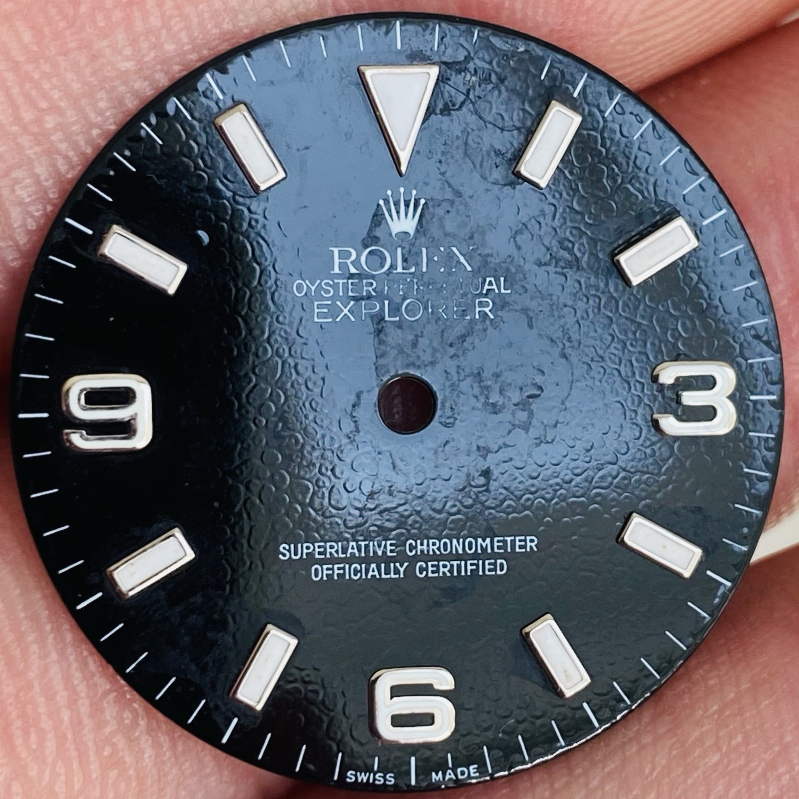 Rolex 3 6 9 Defect Dial Luminova For Explorer 1 36mm Model Ref 114270 & 14270