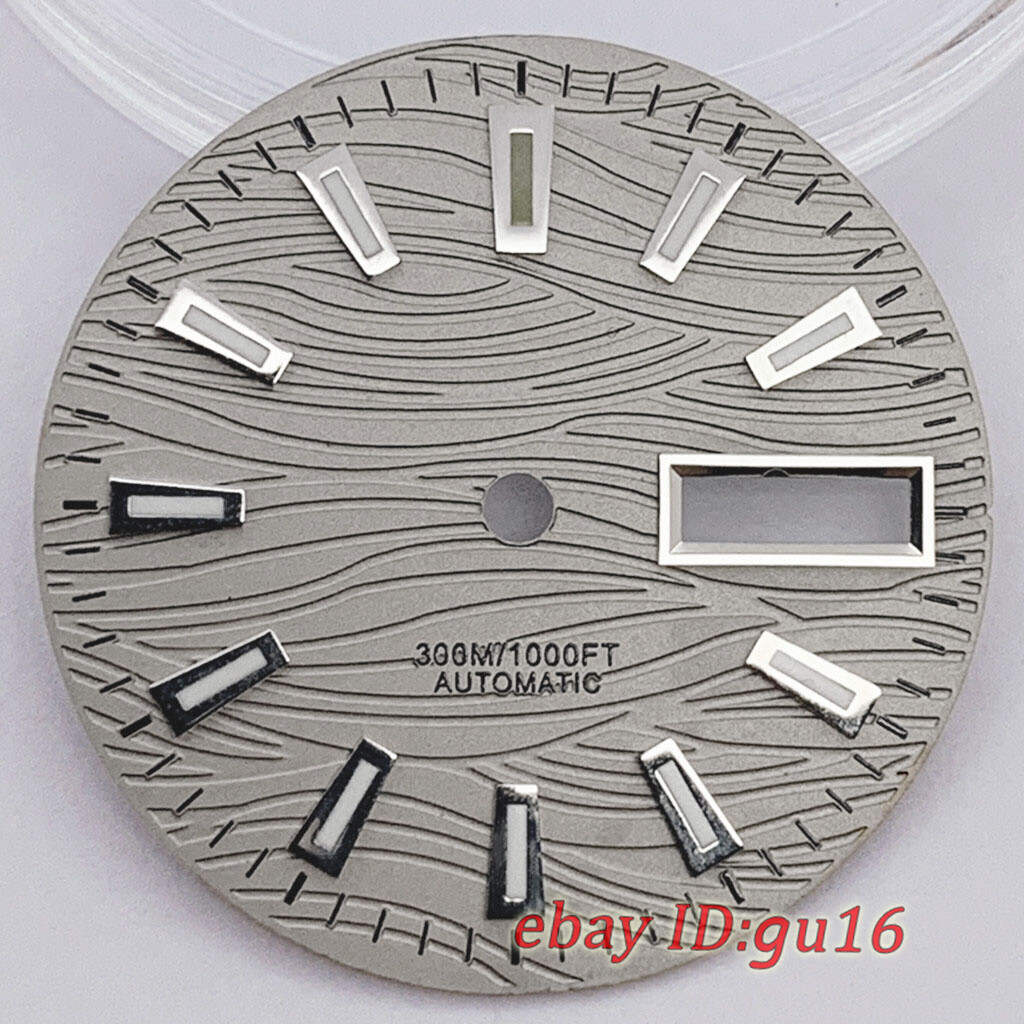 29mm Sterile green luminous Gray blue black green dial fit NH36 NH36A Movement