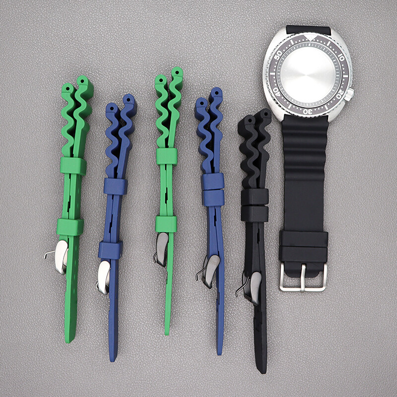 22mm Seiko Series Rubber strap SKX 009 Skx007 For Seiko 5 turtle high-quality