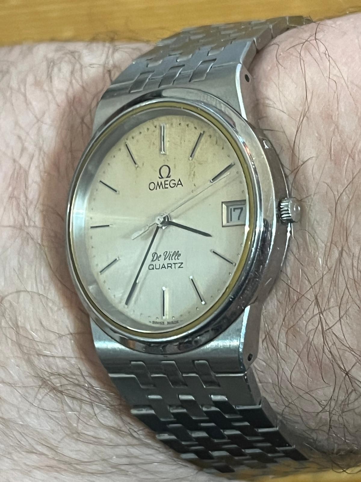 Vintage Omega De Ville, Spares/Repairs, Date, Original Bracelet/Clasp/Crown-1979