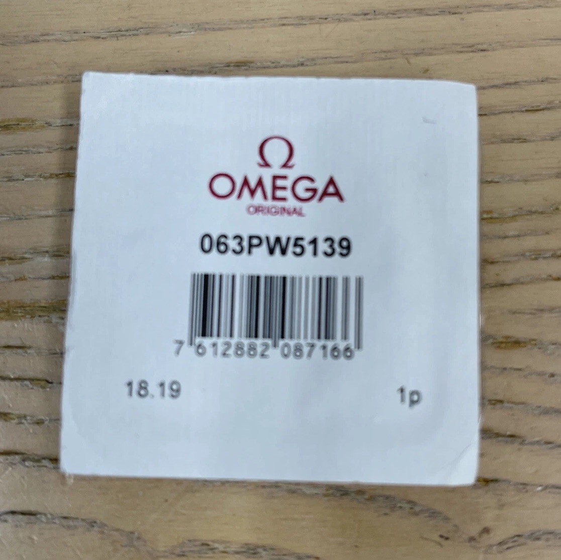 New Genuine OMEGA 063PW5139 Speedmaster Professional Crystal 861.145.022. Sealed