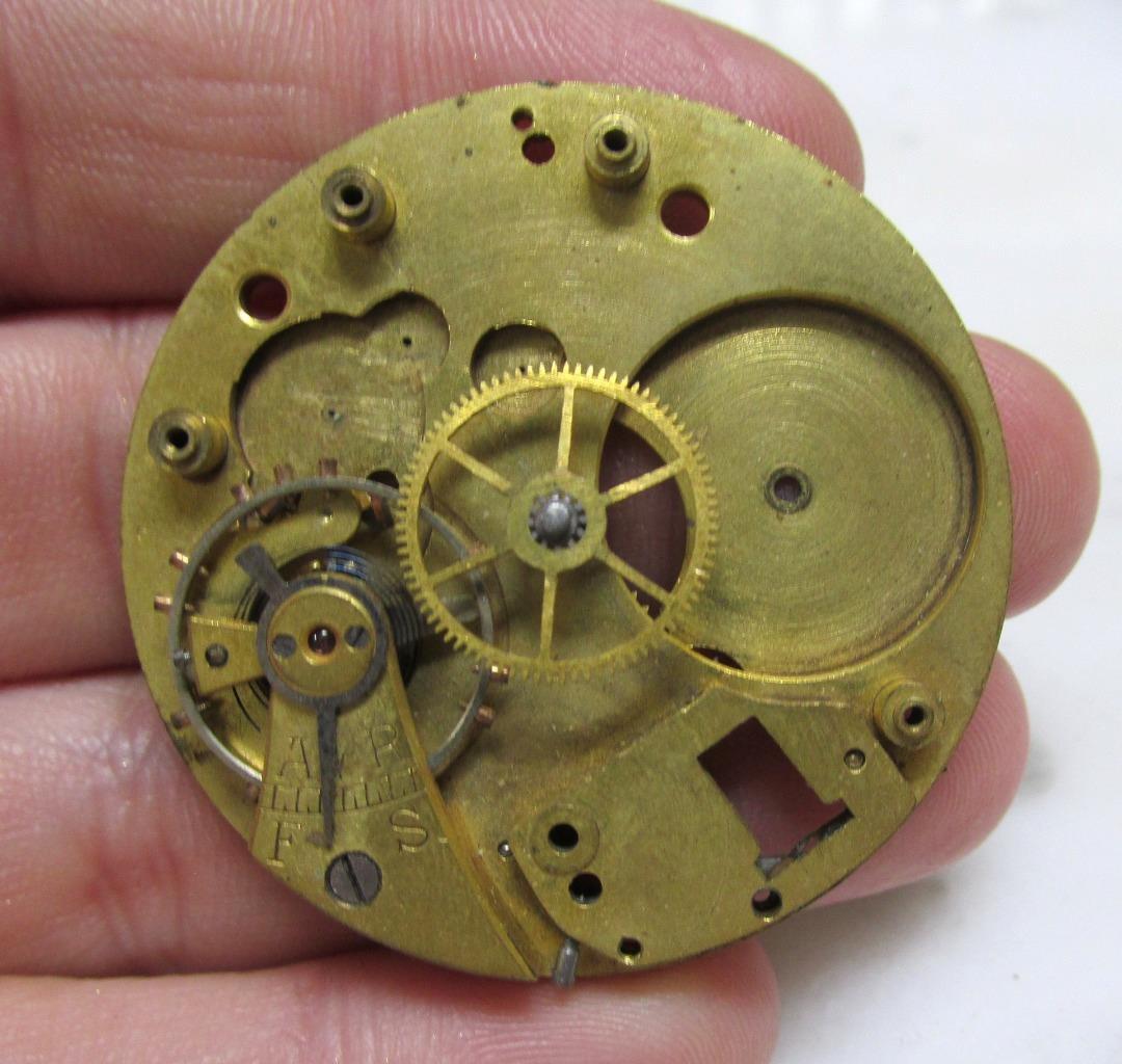 Antique Illinois & Waltham Pocket Watch Movements & Parts ~ AS IS ~ 1-H127