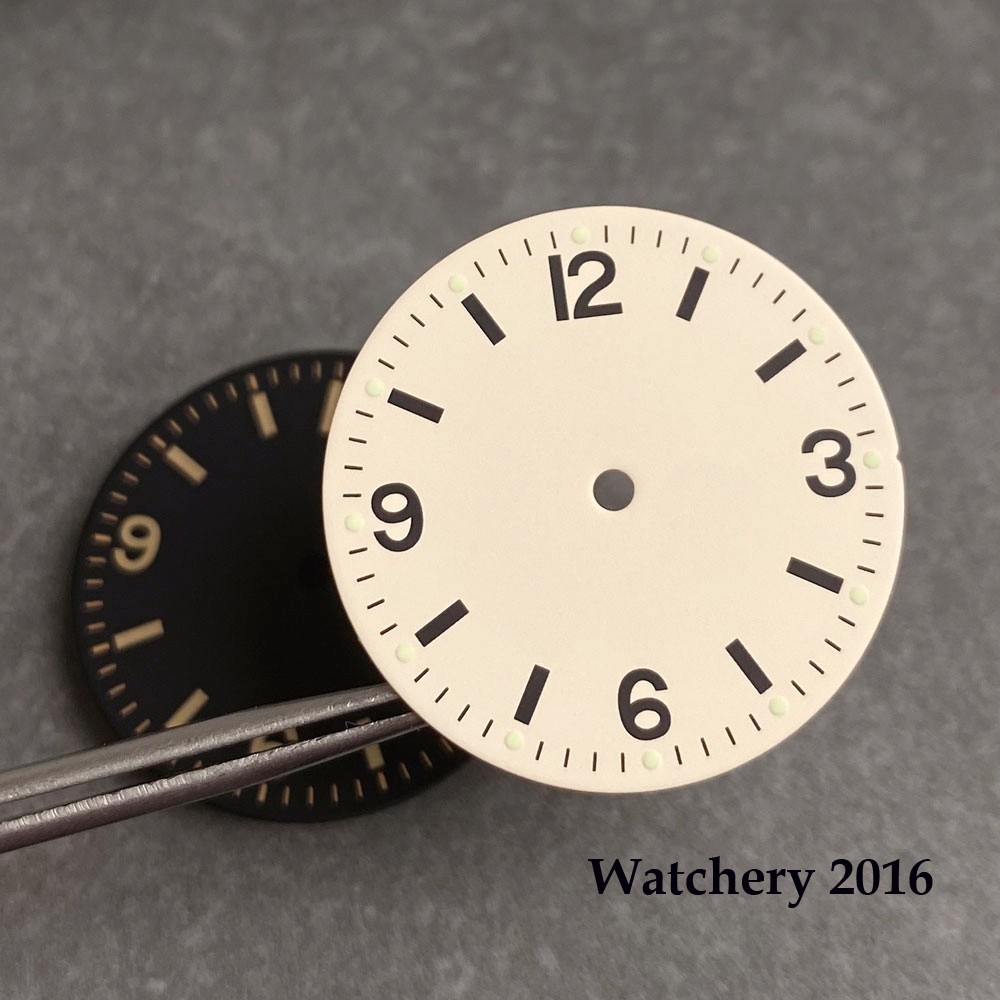 29mm Black/Beige Watch dial Face For NH35 ETA 2824 PT5000 Miyota 8215 Luminous