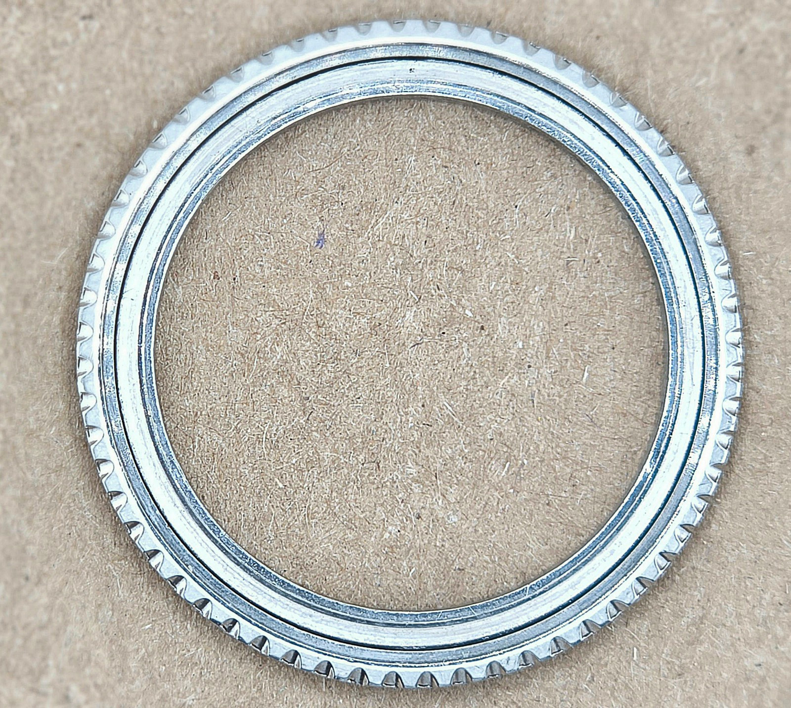 Genuine Rolex Sea Dweller 1665 Bezel with Crystal Retaining Ring