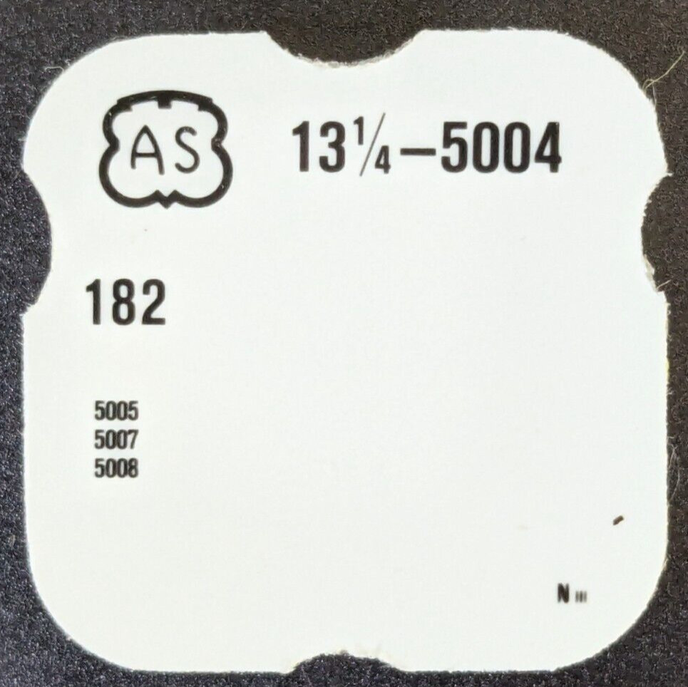 NOS OEM – A. Schild (AS) Cal. 5004 Watch Part # 182 Barrel and Cover