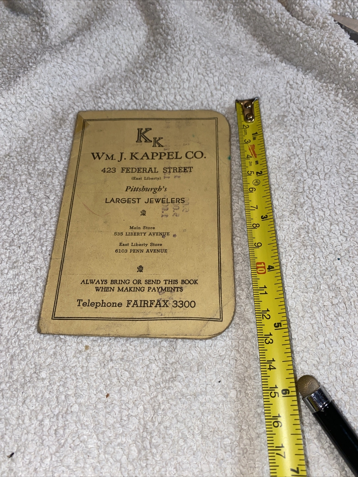 WM. J. KAPPEL Co. 1945 Payment Booklet