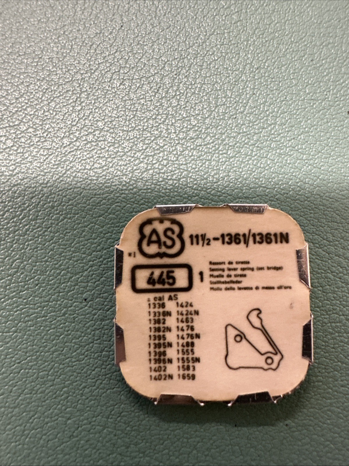 A. Schild 11 1/2 – 1361/1361N Part 445 Setting Lever Spring