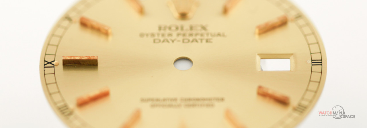 Original Men’s Rolex DayDate 36mm 18238 18038 Champagne Stick Dial 18KY #J15