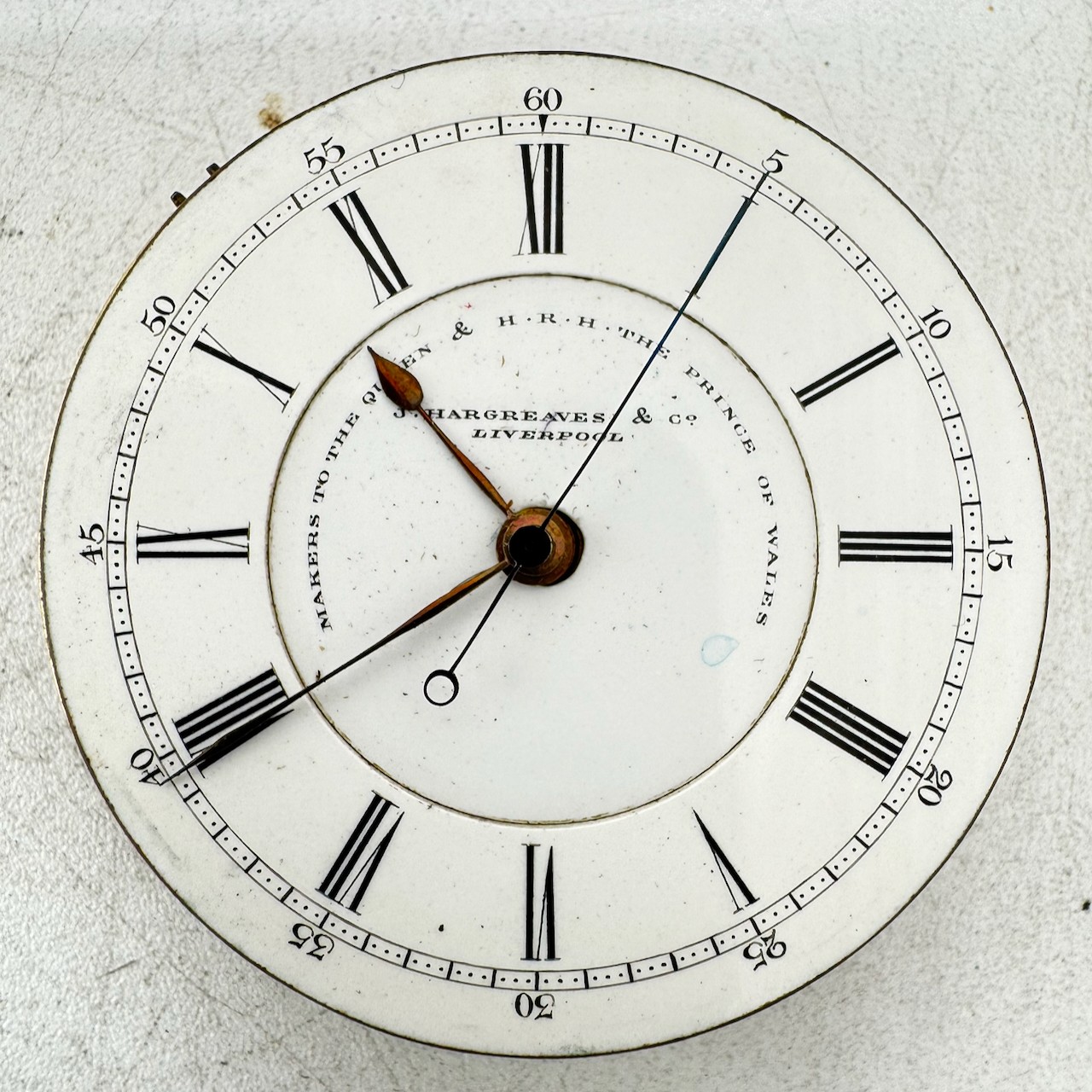 Antique 48mm 1892 J. Hargreaves Liverpool English Lever Pocket Watch Movement