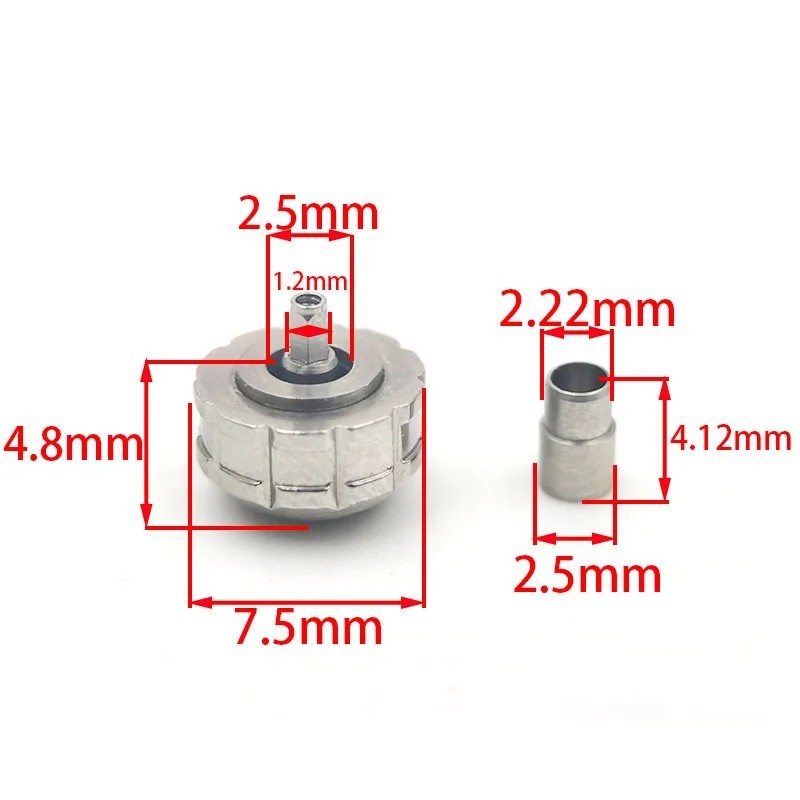 TISSOT Screw Down WATCH CROWN & Tube Silver Spare Part,T055, Stem ,PRC200/PRS200