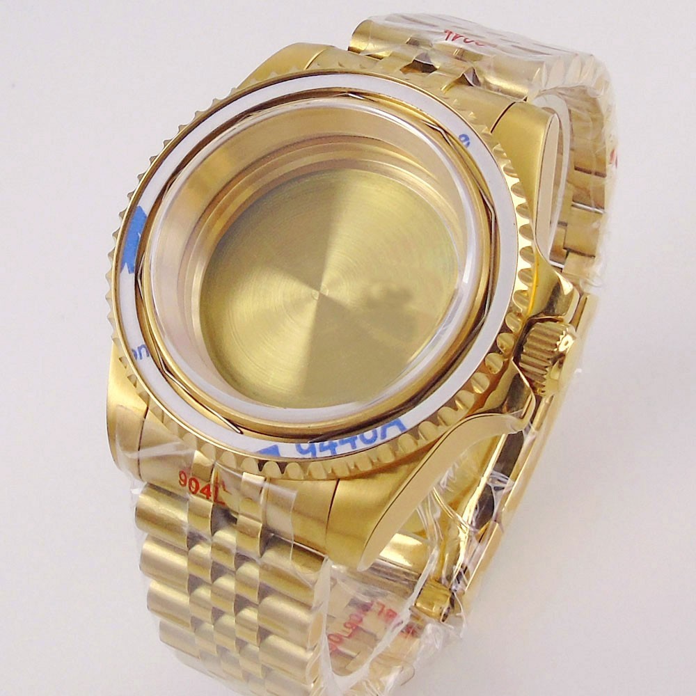 200M Diver Watch Case 40mm Sapphire Fit NH35 NH34 GMT PT5000 Steel Slide Buckle