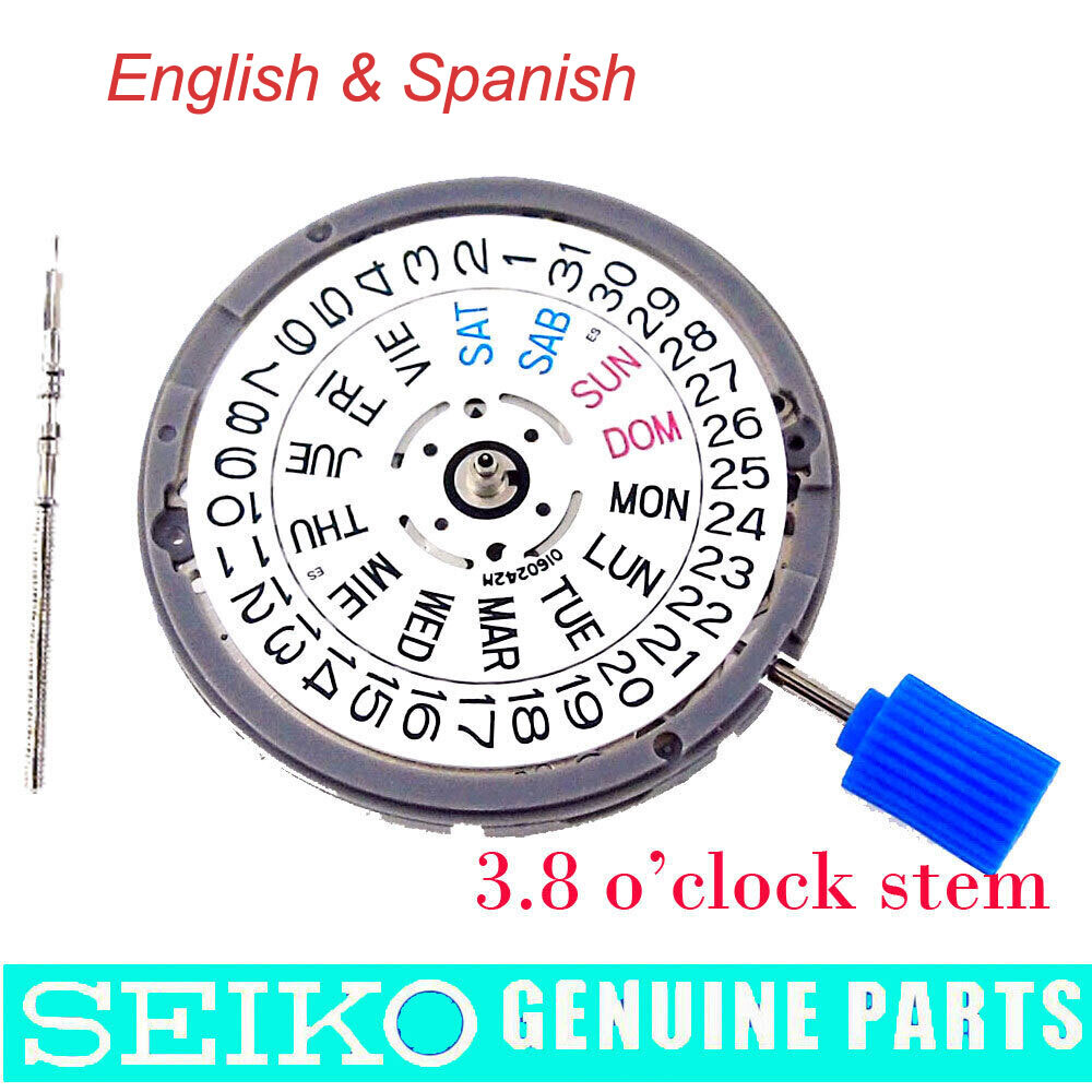 White/Black English And Spanish WeekDay Display Automatic NH36A Watch Movement