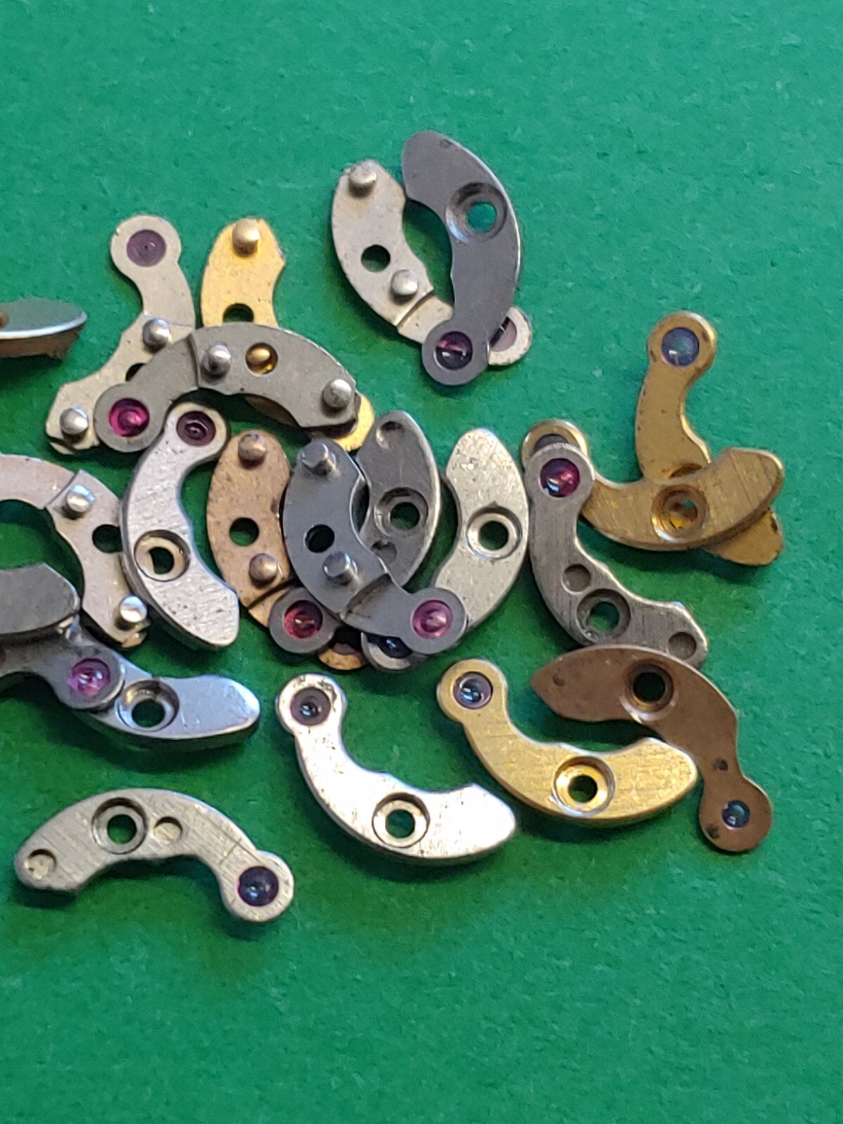 AS 1977-2 Pallate Bridge NOS For Repair: Silver and Goldtone, Bushed Finish.