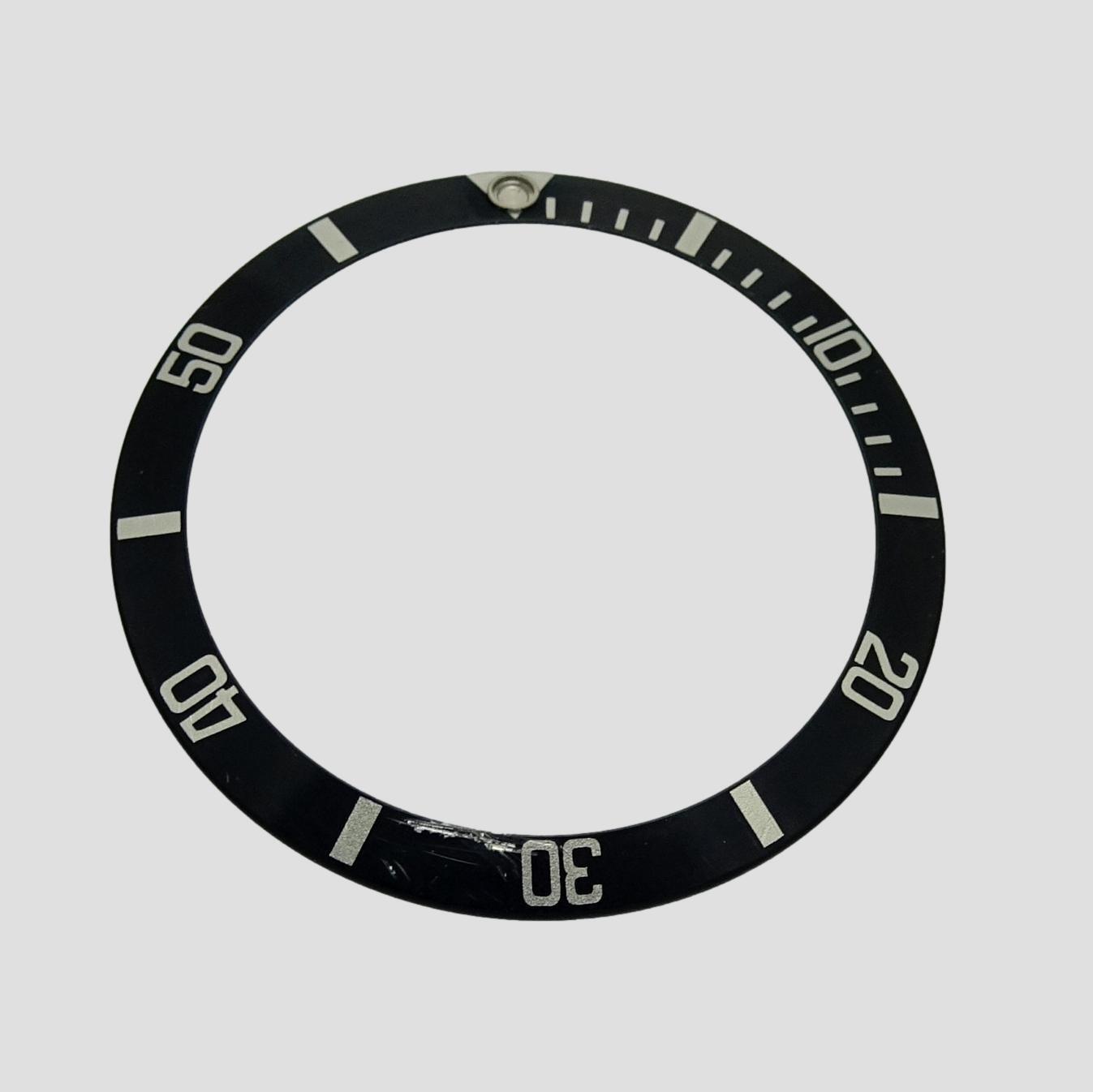 Used Rolex Submariner Stainless 16610 16800 Watch Bezel Black Insert Part