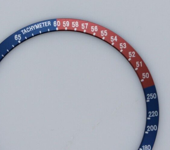 Seiko 6139-6005 6139-6007 6139-6009 PEPSI Bezel Blue/Vintage Red Insert