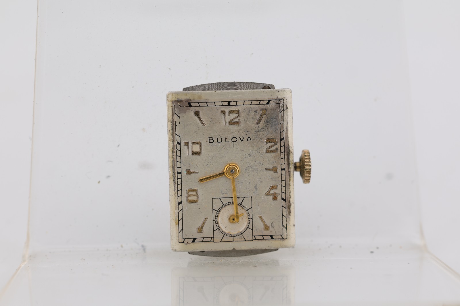 BULOVA cal. 7AK, 21j WRIST WATCH MOVEMENT, RUNS (M11)