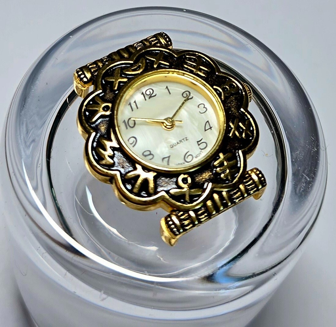 Beading Watch Faces Bronze Battery Included Watch Faces for Jewelry Making 3 pcs