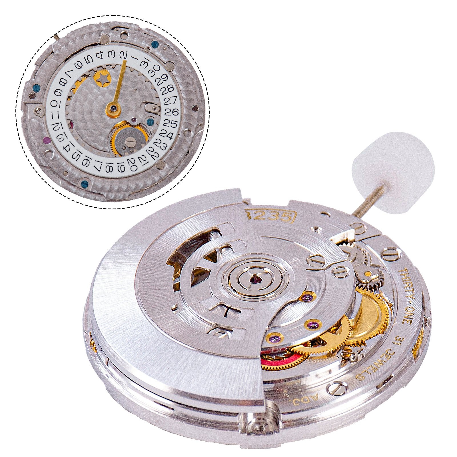 Automatic Mechanical Movement Small Date Fit Sub Series Top Modified VR3235