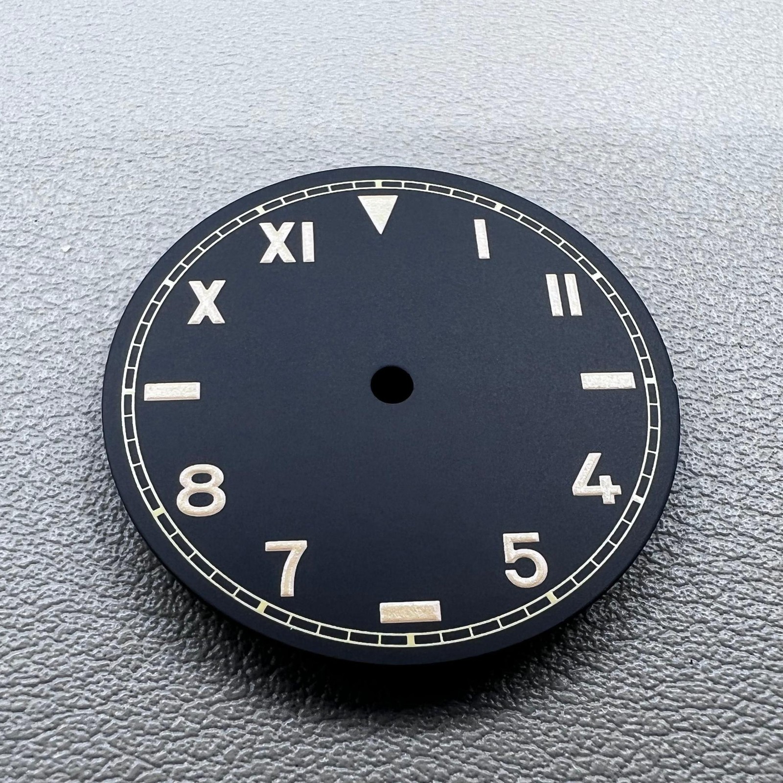 28.5mm Watch Dial Green Lume Vintage Orange Font Black Fit for NH35/36/2824/8215