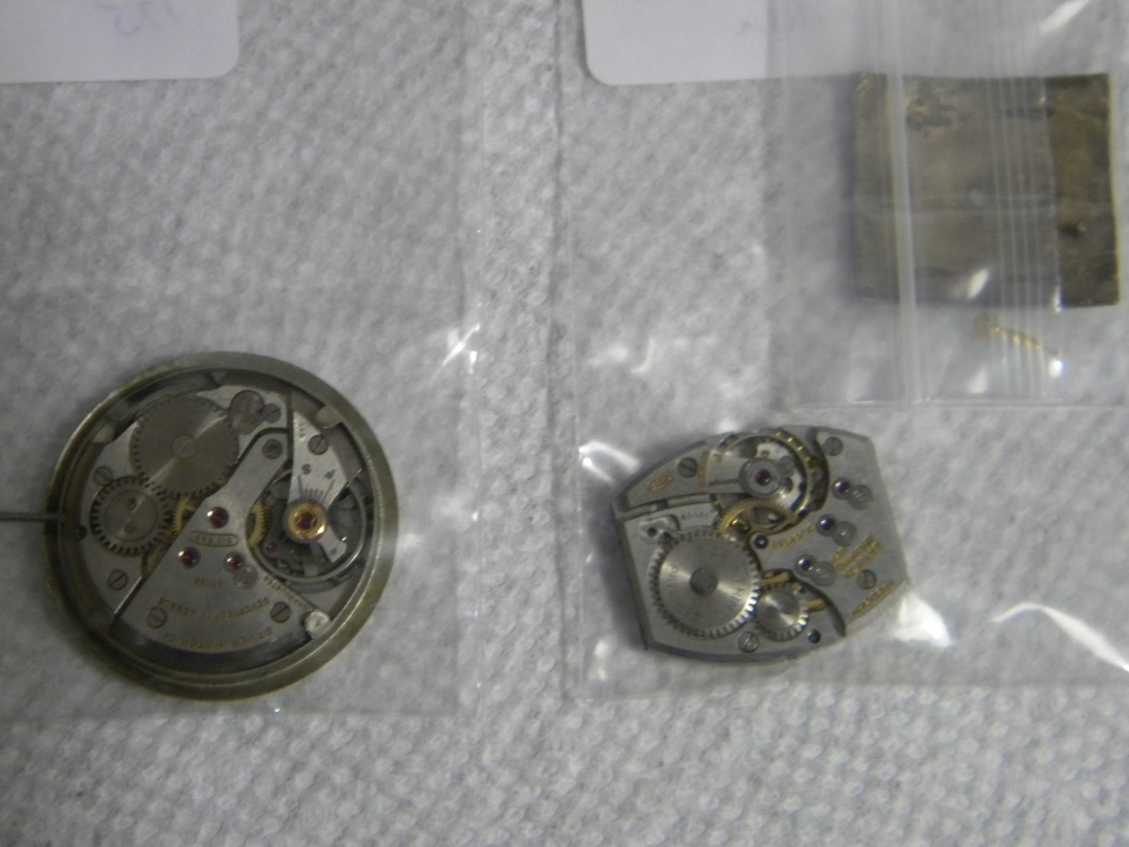 Gruen Lot 15J to 21J Wrist Watch Movements to Repair or for Parts Qty 10 Each