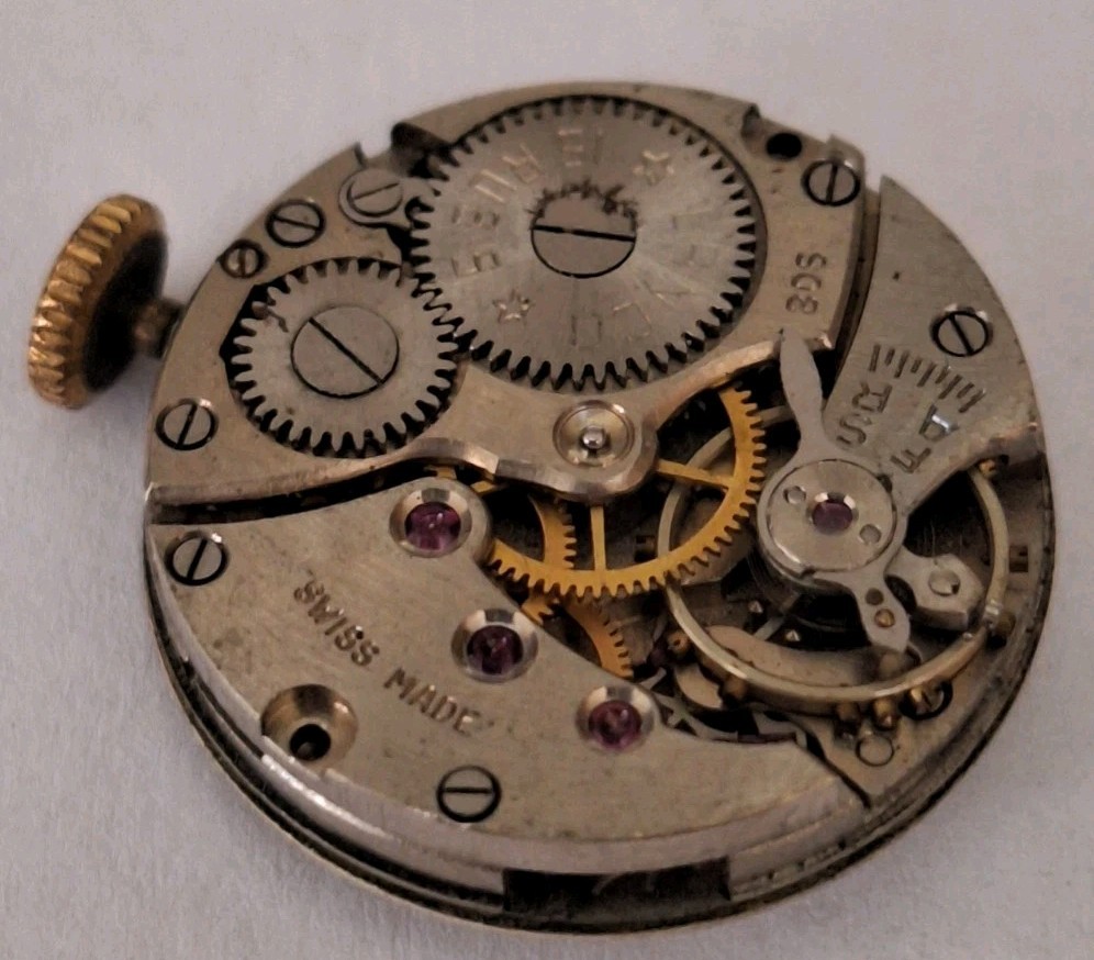 Vintage Lanco 15 Jewels Ladies Mechanical Watch Movement (Balance Is Okay)