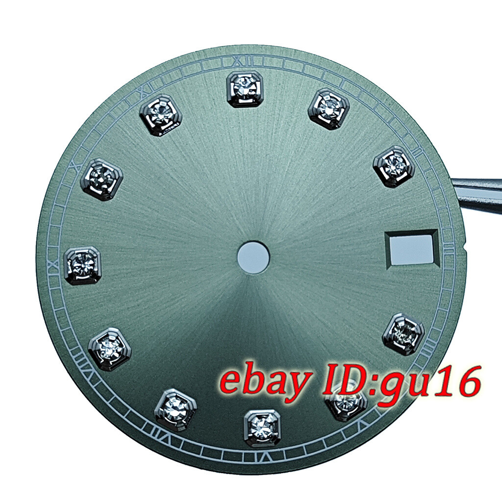 28.5mm Date Window Sterile Dial Diamonds fit NH35 Automatic movement Accessories