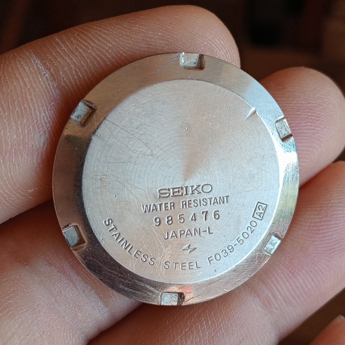 Seiko ref. F039-5020 Fondello, Case Back, Case Back, Vintage USED