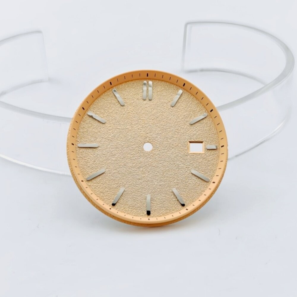 29mm/35mm dial with a brushed finish for NH35 mechanical watch conversion kits