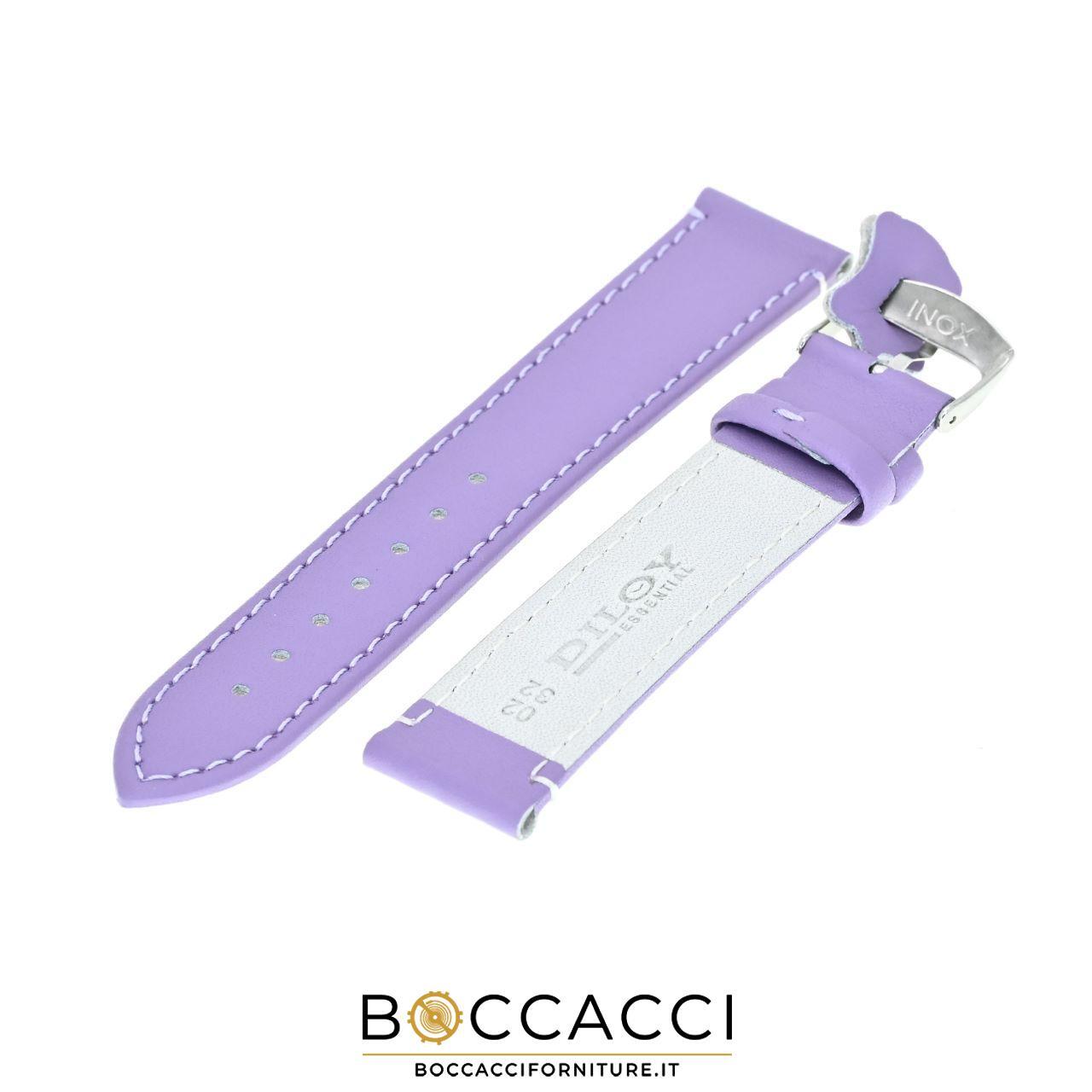 DILOY 20mm Lilac Smooth Leather Unpadded Strap (NEW)