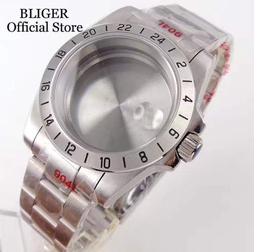 39mm Fit NH34A NH34 GMT Dial 200M Dive Watch Case Sapphire Glass Stainless Steel